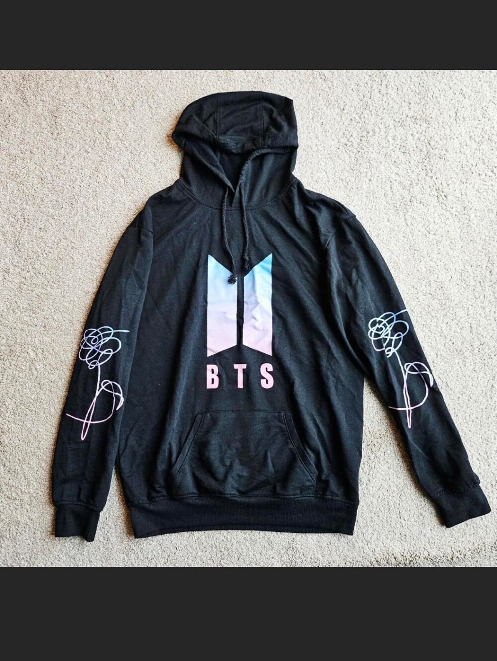BTS Black Hoodie MEDIUM